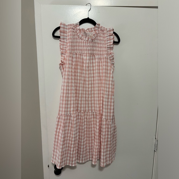 Gingham Dress - Size L - The Impeccable Pig - Pink - Picture 3 of 4